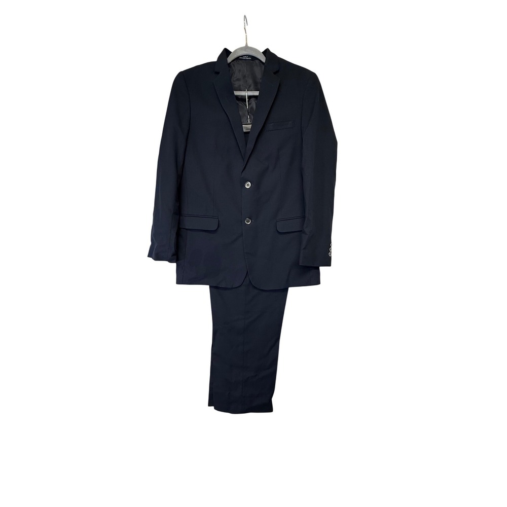 Calvin Klein Boys Navy Blue 2 Piece Suit Set Size 20 Regular Jacket and Pants